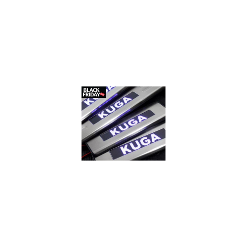 Накладки на пороги с подсветкой для Ford Kuga (2012 - 2016)