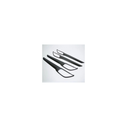 Декоративные накладки на салонные ручки (черные) для MAZDA CX-5 2017