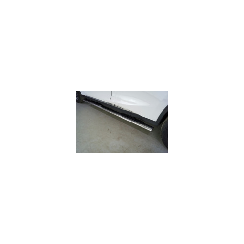 Боковые подножки, пороги овальные с накладкой (диаметр 120х60 мм) Компания ТСС CHEREXETXL20-15 для CHERYEXEED TXL 2020-