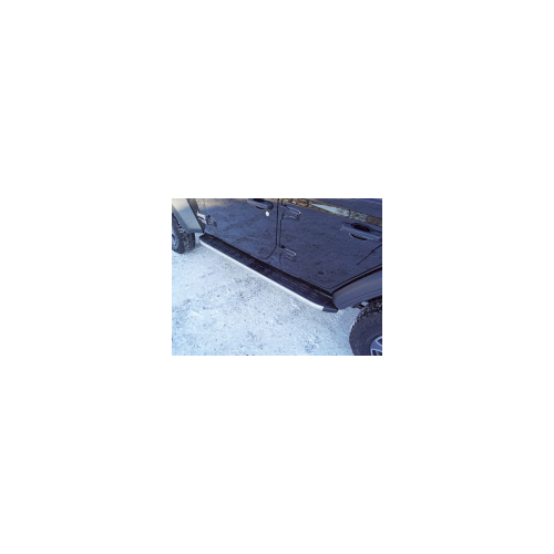 Боковые подножки, пороги алюминиевые с пластиковой накладкой (1920 из 2-х мест) (2.0T, JL) Компания ТСС JEEPWRAN5D(2.0Т)18-11AL Jeep Wrangler (JL) 2018-