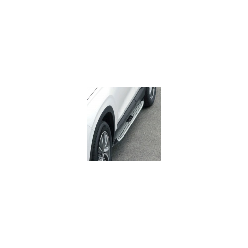 Боковые пороги X6 Style для Санта Фе 4 (Hyundai Santa Fe 2018 - 2019)