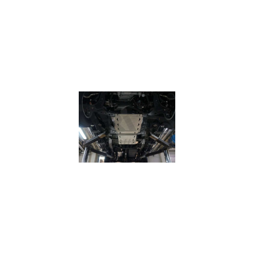 Защита КПП и РК из 2-х частей, алюминий (V - все; КПП - все) АВС-Дизайн 14.22ABC Mitsubishi L200 (5G) 2015-