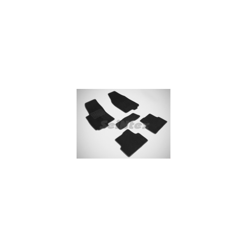 Коврики салона текстильные на резиновой основе LUX, черные Seintex 82260 Chevrolet Aveo 2012 - 2015