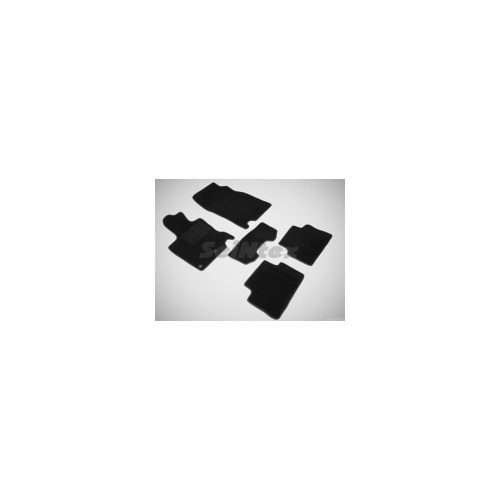 Коврики салона текстильные на резиновой основе LUX, черные Seintex 85489 Nissan Qashqai II 2014 - 2018