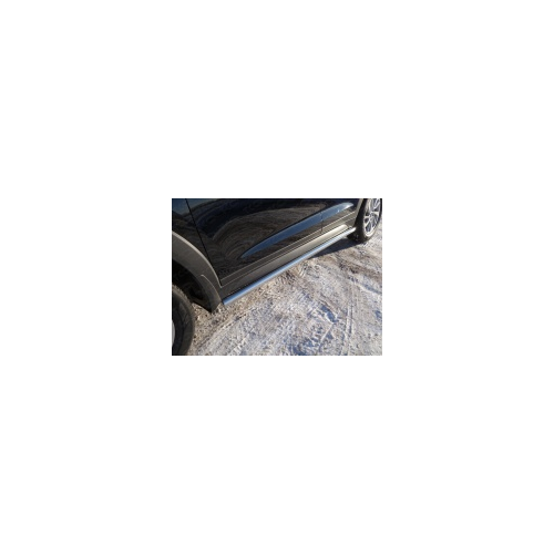 Боковые подножки, пороги (диаметр 60 мм) TCC HYUNTUC15-08 для Hyundai Tucson (2015 - по н.в. )