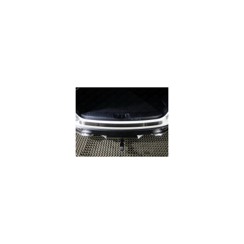 Накладка на задний бампер (лист шлифованный) ТСС TOYHIGHL17-18 Toyota Highlander 2014 -