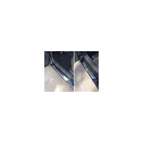 Накладки на дверные пороги (лист зеркальный) Компания ТСС DATMIDO15-03 Datsun mi-Do 2014-