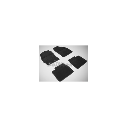 Коврики салона текстильные 3D, черные Seintex 84971 Toyota Corolla 2013 - 2018