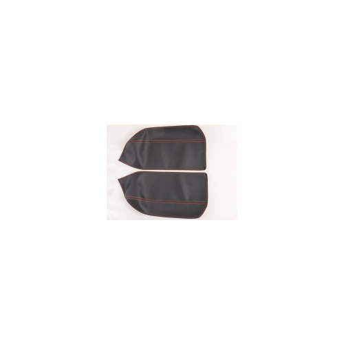 Чехол на подлокотник (кожа, черный, коричневый, черный карбон, красный карбон) для Volkswagen Teramont 2017 -