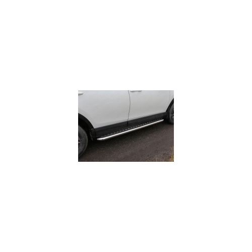 Пороги с площадкой 60,3 мм ТСС TOYRAV15-16 для Toyota RAV4 2015-