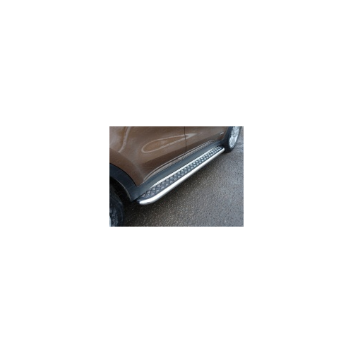 Боковые подножки, пороги с площадкой 60,3 мм для KIA Sportage IV 2016 -