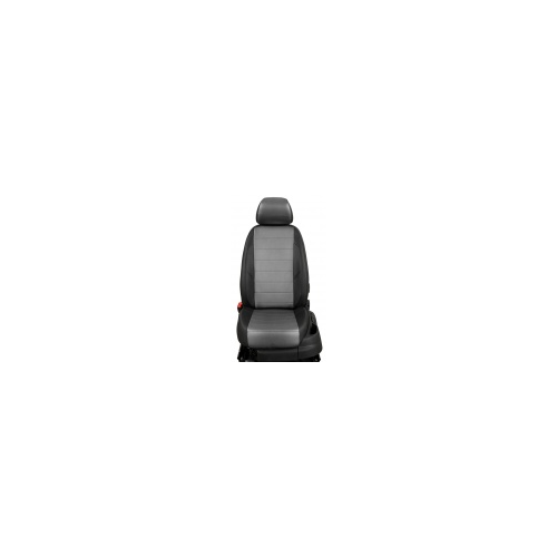 Чехлы на сиденья (экокожа) чёрный + серый (Trend) Seintex 86700 для Ford Kuga 2017-