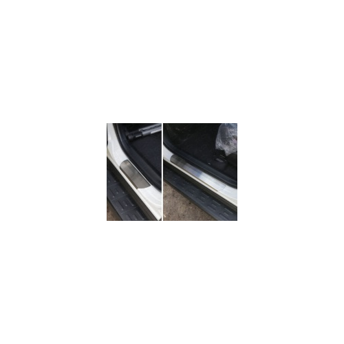 Накладки на пороги (лист шлифованный) ТСС TOYRAV15-03 для Toyota RAV4 2015-