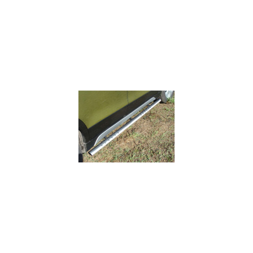 Боковые подножки, пороги овальные с проступью 75х42 мм Компания ТСС SUZSX414-06 Suzuki SX 4 2014 - 2015