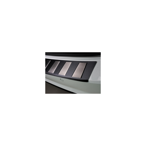 Накладка на задний бампер (трапеция, шлифованная нержавеющая сталь) Croni BM20UZ2SBW Bmw X5 2013 - 2018