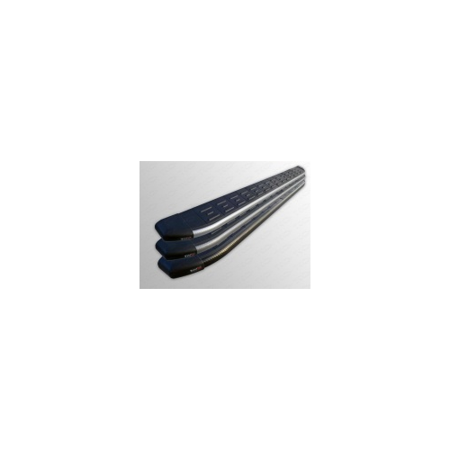 Боковые подножки, пороги с пластиковой накладкой (алюминий, карбон) TCC GEELEMGX715-17GR для Geely Emgrand X7 2017 -