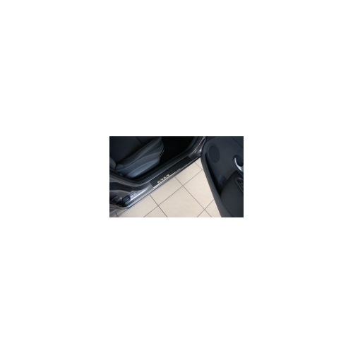 Накладки на внутренние пороги с надписью, нерж. сталь+карбон, 4 шт. Alu-Frost 29-0761 для Toyota RAV4 2015-