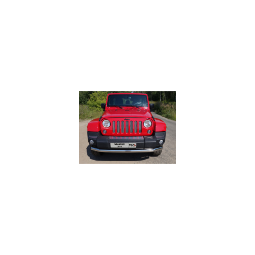 Накладки на передний бампер (зеркальные), к-т 3 шт. Компания ТСС JEEPWRAN5D(3.6)14-20 Jeep Wrangler 2014 - 2017
