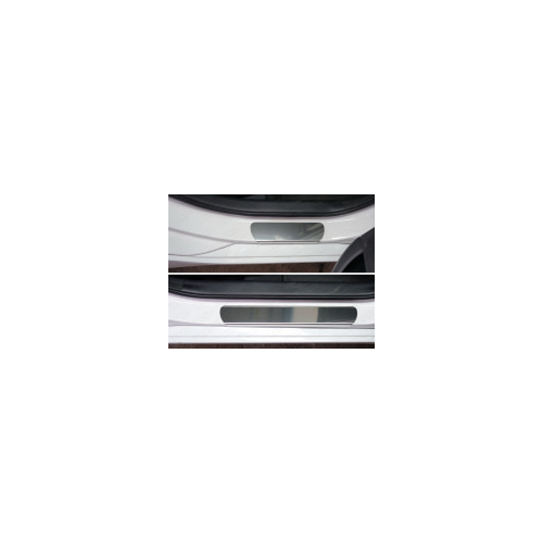 Накладки на дверные пороги (лист зеркальный) Компания ТСС HYUNI4016-02 Hyundai i40 2012 - 2015