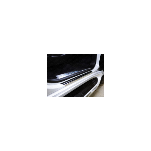 Накладки на дверные пороги с загибом (лист зеркальный) Компания ТСС TOYLC20015-20 Toyota Land Cruiser J200 2015-