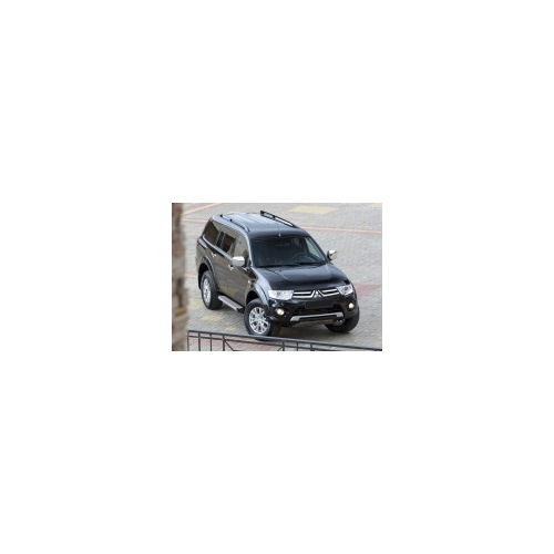 Боковые подножки, пороги "Silver" (алюминий, серебристый) Rival F173AL.4003.1 Mitsubishi Pajero Sport 2008 - 2016