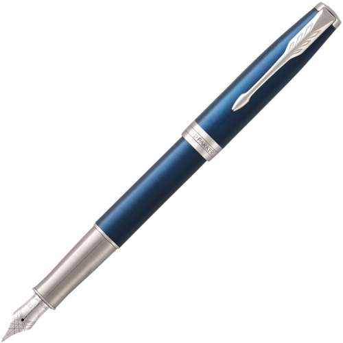 Перьевая ручка parker sonnet f539, subtle blue lacquer ct (перо f)