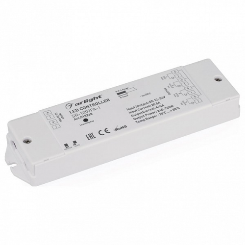 Контроллер-регулятор цвета RGBW Arlight SR-1009FA-1 (12-36V, 240-720W)