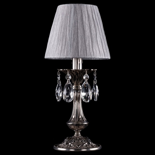 Настольная лампа декоративная Bohemia Ivele Crystal 1702L/1-30/NB/SH6-160