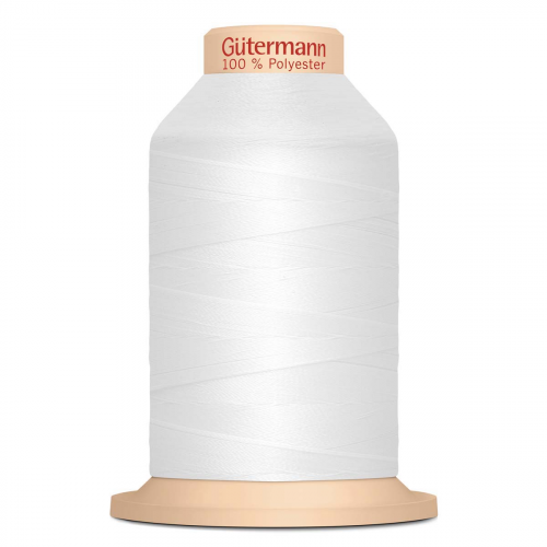 14 Нить Tera 180/2000 м оверлочная, 100% полиэстер Gutermann 735884 (800 белый) Guetermann