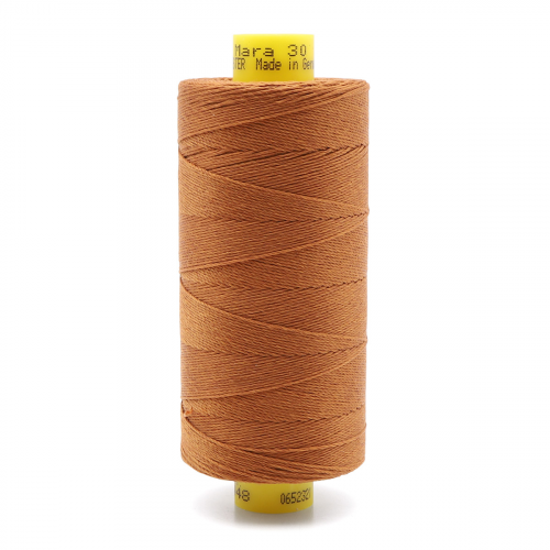 702404 Нить Mara 30/300 м для отстрочки, 100% полиэстер Gutermann (448 шоколадная охра) Guetermann