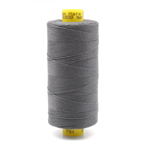 702404 Нить Mara 30/300 м для отстрочки, 100% полиэстер Gutermann (701) Guetermann