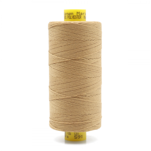 702404 Нить Mara 30/300 м для отстрочки, 100% полиэстер Gutermann (591) Guetermann