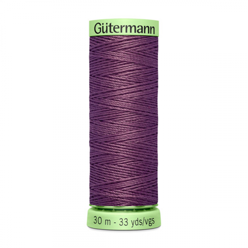 03 Нить Top Stitch 30/30 м для декоративной отстрочки, 100% полиэстер Gutermann 744506 (128 пыльно серо-сиреневый) Guetermann