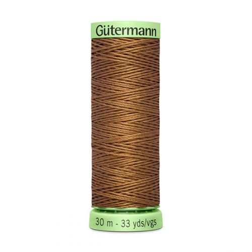 03 Нить Top Stitch 30/30 м для декоративной отстрочки, 100% полиэстер Gutermann 744506 (124 золотисто-коричневый) Guetermann