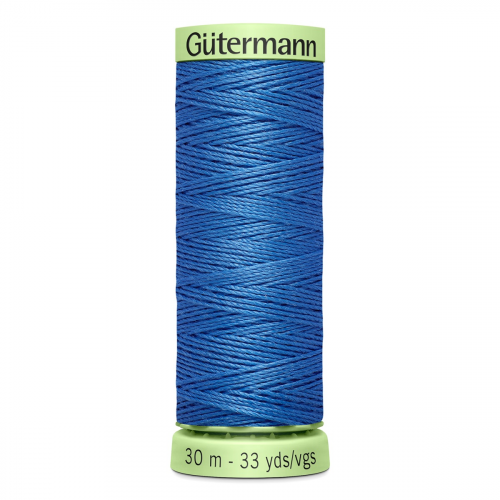 03 Нить Top Stitch 30/30 м для декоративной отстрочки, 100% полиэстер Gutermann 744506 (213 голубой джинс) Guetermann