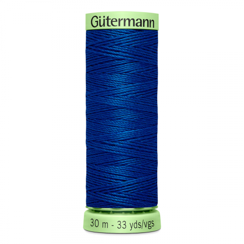 03 Нить Top Stitch 30/30 м для декоративной отстрочки, 100% полиэстер Gutermann 744506 (214 т.лазурный) Guetermann