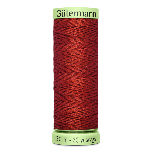 03 Нить Top Stitch 30/30 м для декоративной отстрочки, 100% полиэстер Gutermann 744506 (221 красно-терракотовый) Guetermann