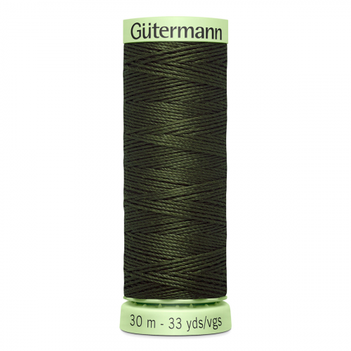 03 Нить Top Stitch 30/30 м для декоративной отстрочки, 100% полиэстер Gutermann 744506 (304 черный лес) Guetermann