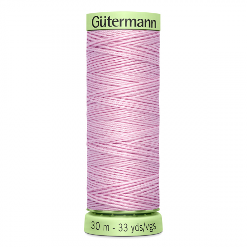 03 Нить Top Stitch 30/30 м для декоративной отстрочки, 100% полиэстер Gutermann 744506 (320 зефирно-розовый) Guetermann