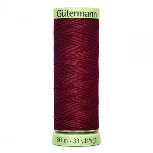 03 Нить Top Stitch 30/30 м для декоративной отстрочки, 100% полиэстер Gutermann 744506 (368 бордо) Guetermann