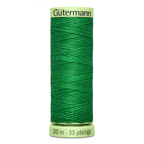 03 Нить Top Stitch 30/30 м для декоративной отстрочки, 100% полиэстер Gutermann 744506 (396 ярко-зеленый) Guetermann