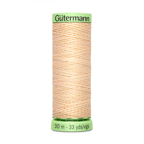 03 Нить Top Stitch 30/30 м для декоративной отстрочки, 100% полиэстер Gutermann 744506 (005 кремовый) Guetermann