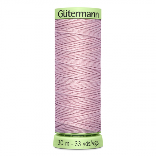 03 Нить Top Stitch 30/30 м для декоративной отстрочки, 100% полиэстер Gutermann 744506 (662 пыльно-розовый) Guetermann