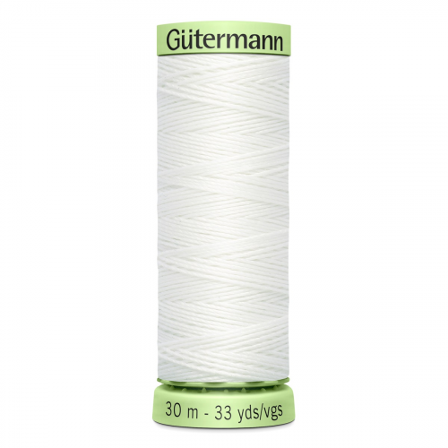 03 Нить Top Stitch 30/30 м для декоративной отстрочки, 100% полиэстер Gutermann 744506 (800 белый) Guetermann