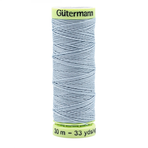 03 Нить Top Stitch 30/30 м для декоративной отстрочки, 100% полиэстер Gutermann 744506 (075 бледно-джинсовый) Guetermann