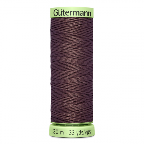 03 Нить Top Stitch 30/30 м для декоративной отстрочки, 100% полиэстер Gutermann 744506 (883 т.горький шоколад) Guetermann