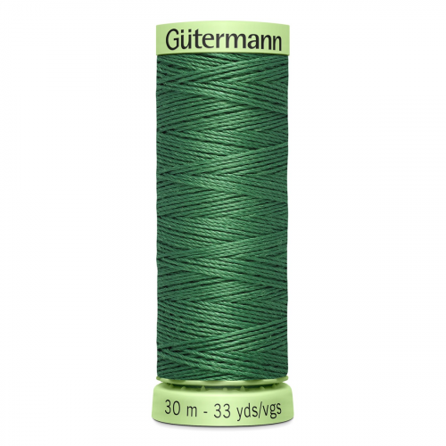 03 Нить Top Stitch 30/30 м для декоративной отстрочки, 100% полиэстер Gutermann 744506 (931 зеленый мох) Guetermann