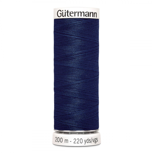 01 Нить Sew-All 100/200 м для всех материалов, 100% полиэстер Gutermann 748277 (011 т.синий) Guetermann