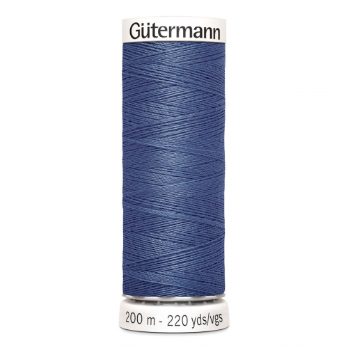 01 Нить Sew-All 100/200 м для всех материалов, 100% полиэстер Gutermann 748277 (112 серо-синий джинс) Guetermann