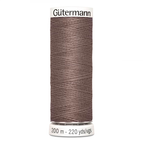 01 Нить Sew-All 100/200 м для всех материалов, 100% полиэстер Gutermann 748277 (126 бежево-стальной) Guetermann